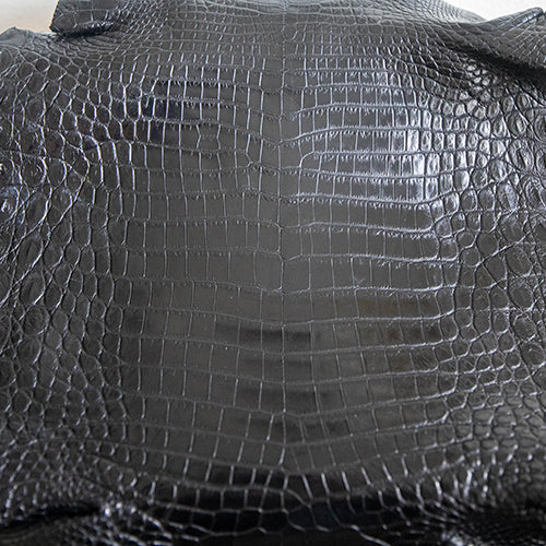 Nile Crocodile Skin – Black
